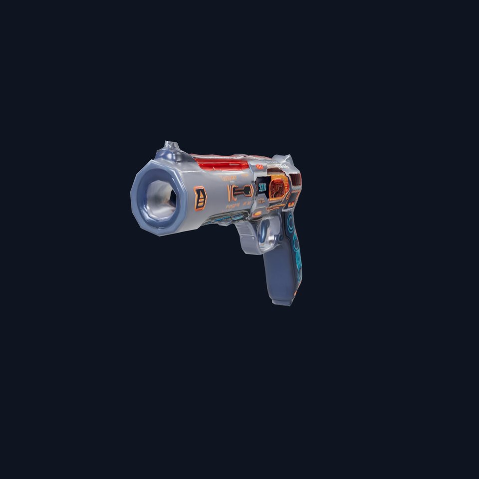 Futuristic Energy Blaster model pack